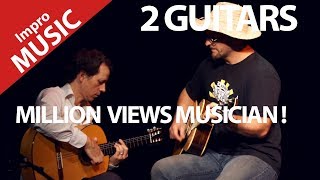 Great Acoustic Guitar .Instrumental Impro with two Musicians Guitar Player