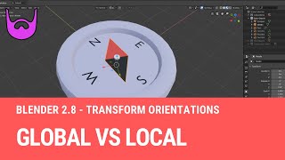 Transform Orientations - Global VS. Local [Blender 2.8]