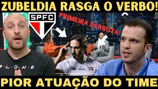 ZUBELDIA FAZ DESABAFO DURANTE A COLETIVA E PIOR PARTIDA DO SAO PAULO NO BRASILEIRAO #saopaulo