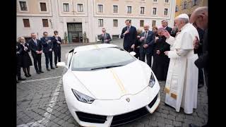 Pope Francis given a Lamborghini sports car - but plans to auction it for charity