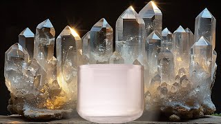 10" E+33 Clear Quartz Crystal Singing Bowl | Sacred Singing Bowls | 168Hz