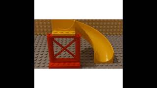 Lego man slides down a slide #legostopmotion #lego #shorts