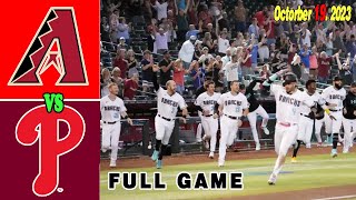 Phillies Vs. D-Backs NLCS GAME 3 October 19, 2023 - MLB Highlights | MLB PLAY OFFS 2023