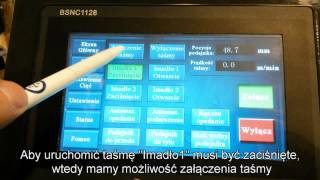 Sterowanie w jezyku polskim w automatycznej przecinarce CORMAK H-300HA