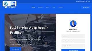 How to Create Car Repair Service Website In WordPress Using Blocksy