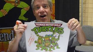 Meeting Townsend Coleman - voice of "Michelangelo" from the Ninja Turtles and signing autographs