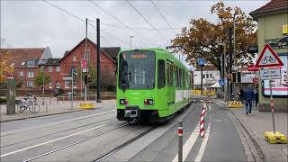 [Sound+Mitfahrt] LHB TW6000 der üstra Hannover (Triebwagen 6142)