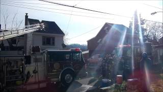 WEST MAHANOY TOWNSHIP HOUSE FIRE VIDEO 12 12 2012