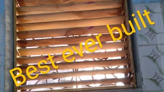 How to make wooden blinds/ Homemade window shutter/ wooden window coverings/ best ever window cover.