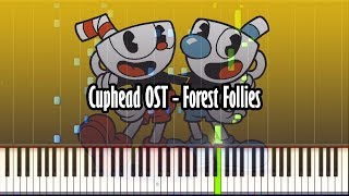 Cuphead OST - Forest Follies - Piano Tutorial - Synthesia W/ Realistic Sound!