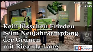 Kein bisschen Frieden beim Neujahrsempfang der Grünen mit Ricarda Lang.