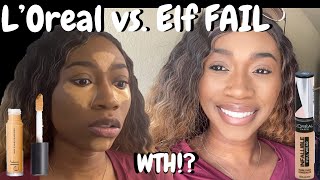 Drugstore Concealer Battle | L’Oréal Vs. Elf + Wear Test... FAIL