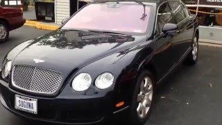 Inside of Bentley Continental Flying Spur