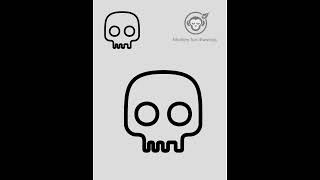 Learn How to draw Halloween horror skeleton  easy for beginners  easy drawing cute skeleton man