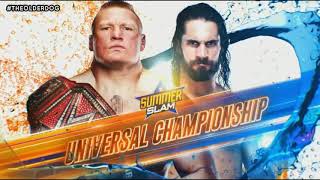 WWE SummerSlam 2019 Brock Lesnar vs Seth Rollins Official Match Card