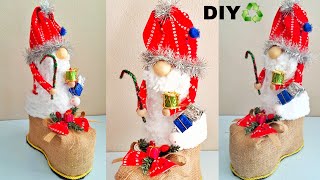 Amazing  idea of Christmas decorations made from plastic bottles and waste materials DIY♻️