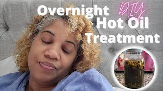 DIY Overnight Hot Oil Treatment | How to do Hot Oil Treatment | Ayurvedic Hair Challenge