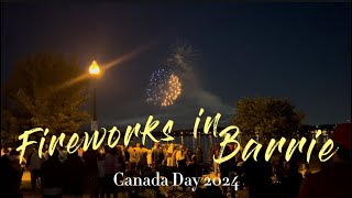 Fireworks in Barrie: Celebrating Canada Day by the Lake