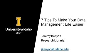 7 Tips To Make Your Data Management Life Easier (Graduate Student Essentials)