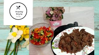 طريقة عمل صينية لحمه في الفرن /////The sweetest way to make a meat tray in the oven