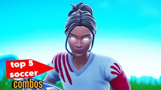 TOP 5 SWEATIEST Soccer Skin (poised playmaker) Combos In Fortnite! With Gameplay!