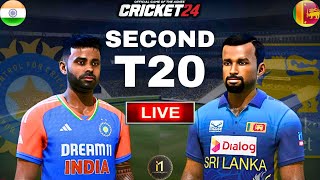 India vs Sri Lanka 2nd T20 Match - Cricket 24 Live - narenSKgamer #shorts #shortsfeed #ytshorts