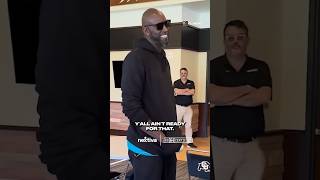 LOL. Deion and Shilo Sanders talk match in Basketball at Kevin Garnett #sports #basketball #shorts