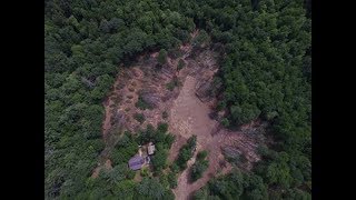 Homestead update/Loggers are done clearing/view from the sky!