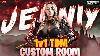 1v1 TDM LIVE BGMI 1V1 TDM LIVEBGMI CUSTOM ROOM LIVE Jenny Playzz TDM LIVE ROOM #bgmi