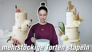 🔥Buttercreme Hochzeitstorte selber machen - Tipps zum stapeln