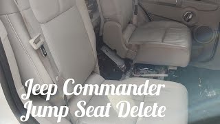 Jeep commander jump seat delete how to