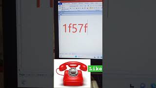 Telephoneटेलीफोन 📞 symbols kaise banye #msword #shortvideo #viralvideo #reels #shortsfeed#shortvideo