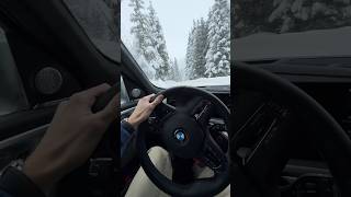 BMW XM POV DRIFTING ON SNOW #bmw #suv #snow