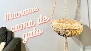 Tutorial: Como Fazer uma Cama de Gato de Macrame | Tutorial How to Make a Macrame Cat Hammock