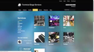 Technical Stage Services Website Navigation Video By Ascensor