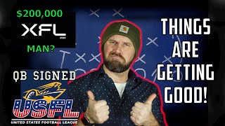 XFL NEWS: XFL signs $200,000 QB, NEW XFL APP & NEW USFL QB