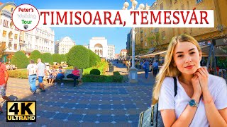 Temesvár, Timisoara, Románia, Romania  Walking Tour 4k