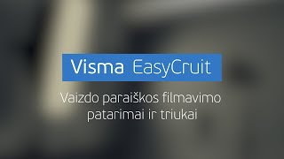 Visma EasyCruit - Video Applications Tips & Tricks - Lithuanian subtitles