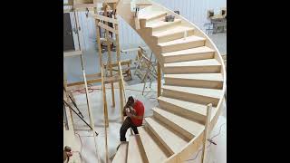 Spiral staircase making work #shorts #stairs #reels #construction