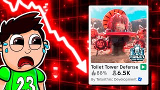 ¿La MUERTE y DECADENCIA de Toilet Tower Defense? (Roblox)