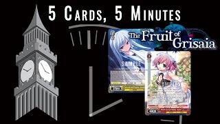 Fruit of Grisaia (RR/R) | Five Cards, Five Minutes | Weiss Schwarz