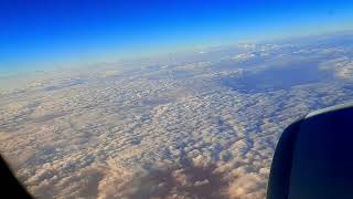 Aeroplane window Amazing View | Blue Sky Clouds ☁️