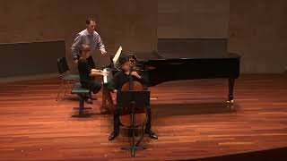 Rachmaninoff - Sonata in G minor for piano and cello.   1st mvt   Irei Fromme, cello.  Shu Li, piano