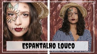 ESPANTALHO LOUCO | Halloween Makeup 👻🎃