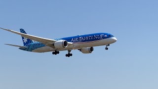 Air Tahiti Nui Boeing 787-9 landing at Los Angeles International Airport