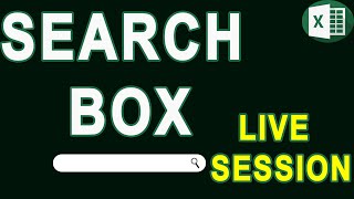 How to Build Search Box in Excel/ XL Maza