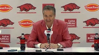 John Calipari discusses the Hogs 91-72 win over Pacific