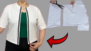 ✅💥 I sew how a Spanish woman turns cheap T_ shirts in to expensive blouses and started doing it too