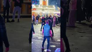 Shocking fight scene😳at London’s Winter Wonderland! #winterwonderland #london