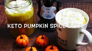 Keto Pumpkin Spice Latte (Halloween version) 生酮南瓜拿铁（万圣节版本）